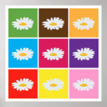 Gänseblümchen-Pop-Kunstplakat VON 8,99