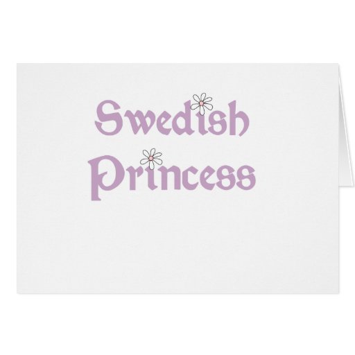 Gänseblümchen-Schwede-Prinzessin Grußkarte