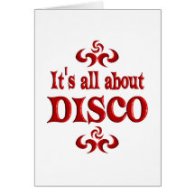 GANZ ÜBER DISCO GRUßKARTEN