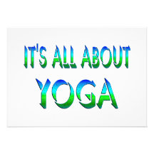 Ganz über Yoga Personalisierte Ankündigungskarten