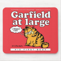 Garfield bei großem Mousepad mauspads