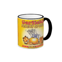 Garfield-Dickbauch des Goldbechers tassen