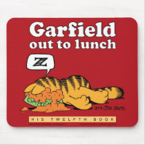 Garfield heraus, zum zu Mittag zu essen Mousepad mauspads