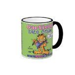 Garfield isst Krähen-Becher Tee Tasse