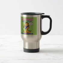Garfield isst Krähen-Reise-Becher tassen