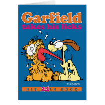 Garfield nimmt seins leckt Anmerkungs-Karte karten