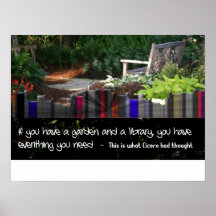 Garten-Bibliothek Plakatdruck