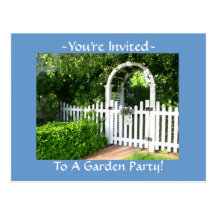 Garten-Party Einladungs-Postkarten