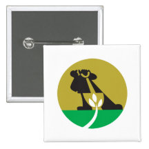 Gärtner-Landschaftsgestalter mit Schaufel-grabende Buttons