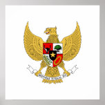 Garuda Pancasila, t bewaffnet Indonesien, Indonesi Poster