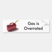 Gas ist überbewertet auto aufkleber