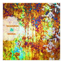 GASCHROMATOGRAPHIE | Blume versunkenen Schatz-| Individuelle Einladungskarte