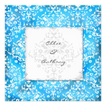 GASCHROMATOGRAPHIE | Chloe Vintage blaue Himbeere  Individuelle Einladungskarten