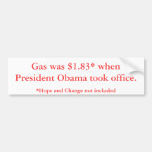 Gaspreise Präsidenten-Obama Autosticker