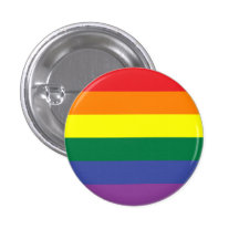 Gay Pride-Flaggenknopf Button