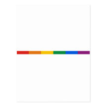 Gay Pride-Streifen Postkarten