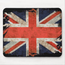 Gealterter zerrissener Gewerkschafts-Jack Mousepad