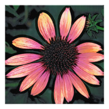Geänderte Kunst-Pop-Kunst-heißes Rosagrunge-Blume Kunstphoto