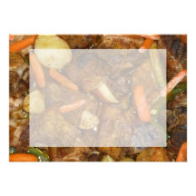 gebackener Entwurf der Schweinefleischkarottenkart Personalisierte Ankündigungskarten