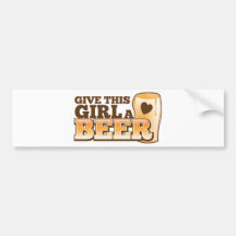 Geben Sie diesem Mädchen ein Bier Nd Autosticker