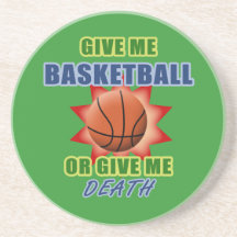Geben Sie mir Basketball oder geben Sie mir Tod Untersetzer