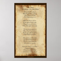 "Gebet für meine Mutter" Poesie-Plakat