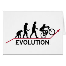 Gebirgsfahrrad-Evolution Grußkarten