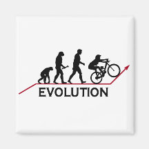 Gebirgsfahrrad-Evolution Kühlschrankmagnet