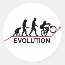 Gebirgsfahrrad-Evolution Sticker