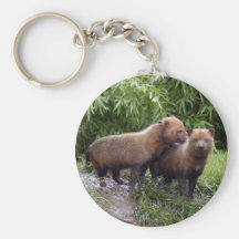 Gebirgsszene Keychain Schlüsselbänder