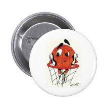 Gebohrter Basketball Buttons