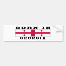 Geboren in Georgia Autosticker