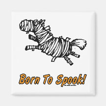Geboren Spook Halloween-Pferd! Kühlschrankmagnete