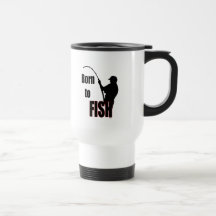 Geboren zu fischen tee tassen