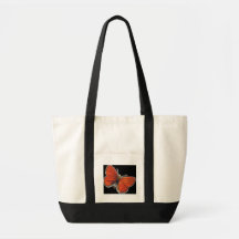 Gebrannte orange Schmetterlings-Tasche