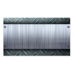 Gebürstete Metalldiamant-Platten-Schablone Visitenkarten Vorlage