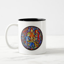 Geburt Christi gemalte Buntglas-Art Teetasse