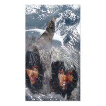 Gebürtiger Geist in Alaska Visitenkarten Vorlagen
