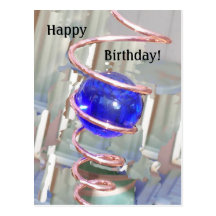 Geburtstag Ball anstarrend Postkarten
