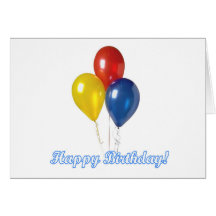 Geburtstag Ballons Karte
