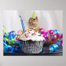 Geburtstag Chipmunk Plakat