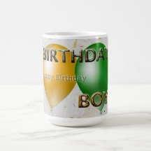 Geburtstags-Jungen-alles Gute zum Geburtstag Teetassen