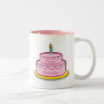 Geburtstags-Kuchen-Mädchen Kaffeehaferl