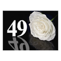 Geburtstags-Party Einladung 49 Jahre alt