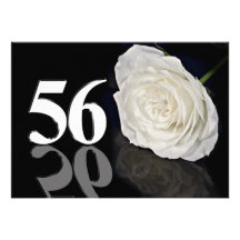 Geburtstags-Party Einladung 56 Jahre alt