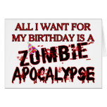 Geburtstags-Zombie-Apokalypse Karten