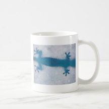 Gecko-Blues Kaffee Haferl