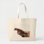 Gecko-Stillstehen mit Haube Einkaufstasche