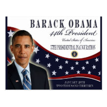 Gedenkpostkarten Obama-Einweihungs-2013
