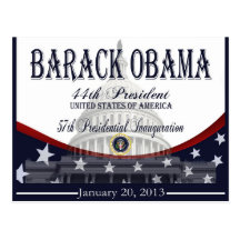 Gedenkpostkarten Obama-Einweihungs-2013